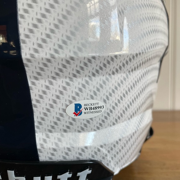 Full Size Authentic Hydro Dipped Cowboys Roger Staubach Signed Helmet - Picture 8 of 8